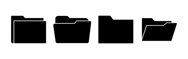 Folder icon vector. document folder icon