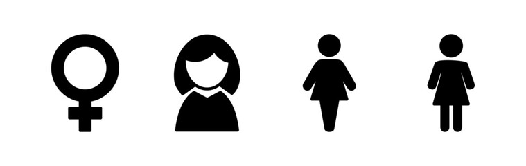 Female icon vector. toilet icon. restroom sign. gender