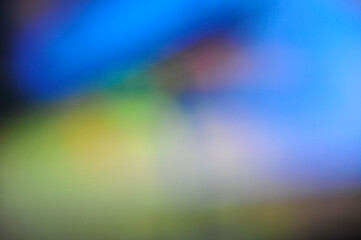 Abstract colourful bokeh, blue, green, orange, black