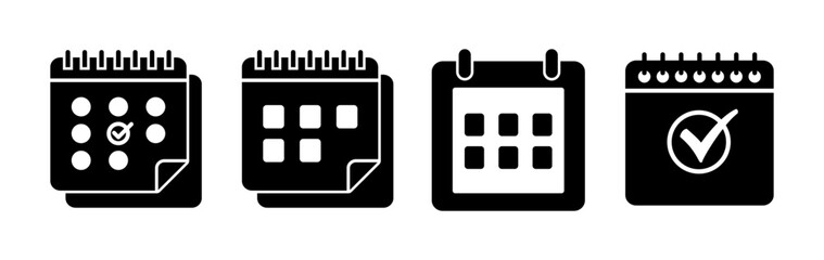 calendar icon vector. Calender symbol