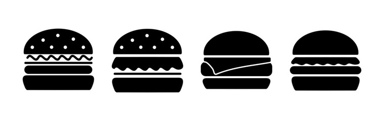 Burger icon vector. hamburger logo icon. fast food icon
