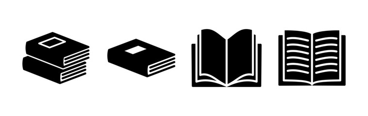 Book icon vector. Open book vector icon.