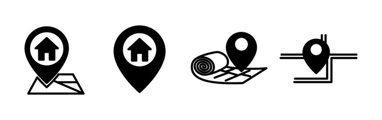 Address icon vector. location icon. address symbol. pin