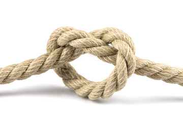 heart shape knot of rope