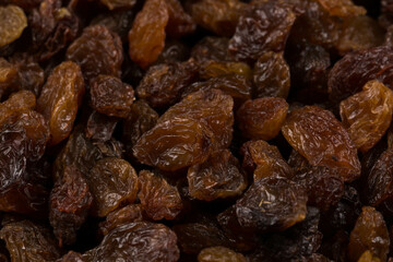 Sweet raisins background