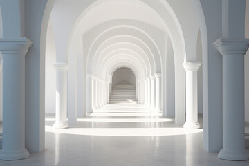Minimalist geometries, classical architecture and modern, mismatch, complex shapes.