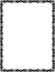 vector frames black on a white background