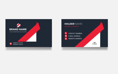 Colorful company professional minimal stylish style information business card 