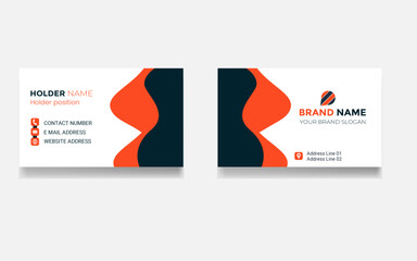 Colorful company professional minimal stylish style information business card 