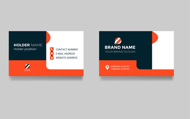 Colorful company professional minimal stylish style information business card 