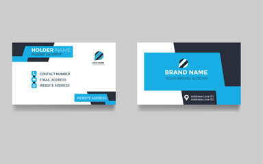 Colorful company professional minimal stylish style information business card 