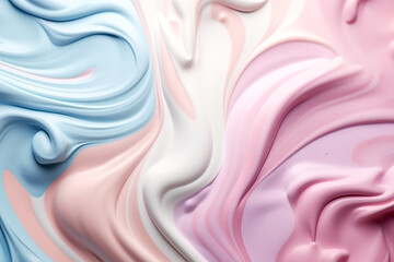 Ice cream texture. Yogurt cream. Pastel smooth creamy texture.