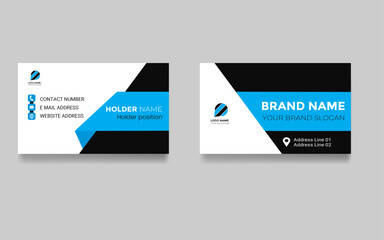 Colorful company professional minimal stylish style information business card 