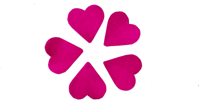 multicolored heart on black background for valentine's day - Powered by Adobe