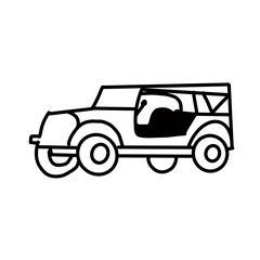 jeep vehicle doodle 