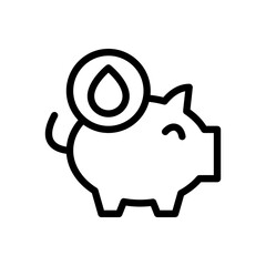 save water line icon