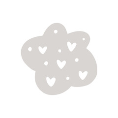 Cute Cloud with Hearts