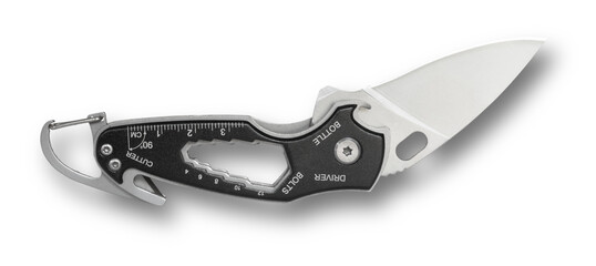 Multi tool with folding knife with shadow behind
