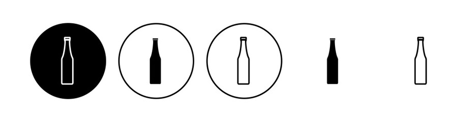 Bottle icon set. bottle vector icon