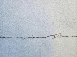 Horizontal photo of cracked concrete wall background.