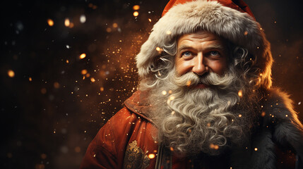 Portrait of happy Santa Claus
