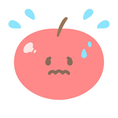 ゆるかわいいりんごちゃん5☆PNG