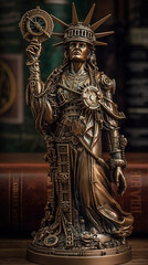 Brass Lady of Freedom: A Steampunk Twist on the Statue of Liberty
generative, ai
