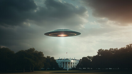 The White House Anomaly: UFO Captured in the Capital, Generative AI