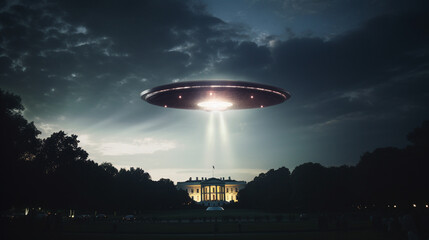 National Mystery: Unidentified Craft Hovers Over White House, Generative AI