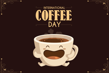 vector international day of Coffee design