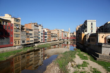Girona Spain 06 11 2022 . Girona is a city in Catalonia in northeastern Spain, lying on the banks of the Onyar River.