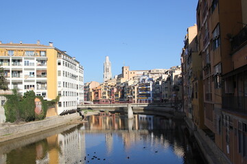 Girona Spain 06 11 2022 . Girona is a city in Catalonia in northeastern Spain, lying on the banks of the Onyar River.