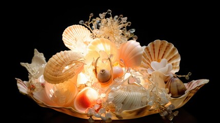 Obraz premium Beautiful sea shells 