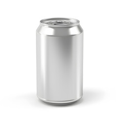 330 ml aluminum beverage drink soda can isolated on white background. 330ml aluminum soda can with clipping path.