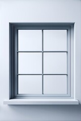 White window. AI generated illustration