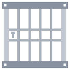 jail line icon,linear,outline,graphic,illustration