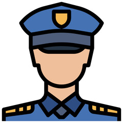 policeman line icon,linear,outline,graphic,illustration