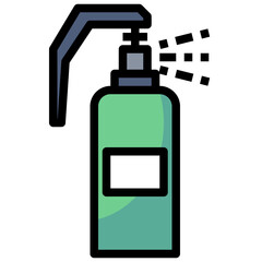 pepper spray line icon,linear,outline,graphic,illustration