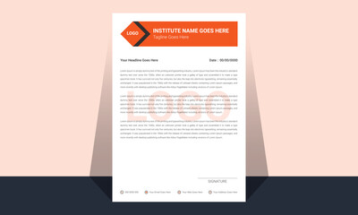 Modern and popular letterhead design 