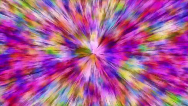 Animated tie die visuals for use as a background