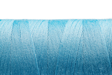 set of multi-colored sewing threads in coils, isolate on a white background