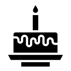birthday cake glyph 