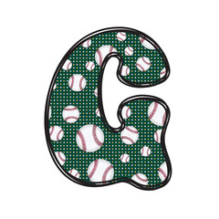 Alphabet Baseball Background