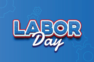 Labor day editable text effect template