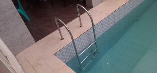 Stainless steel 3 step swimming pool ladder
