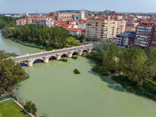 Palencia city, panoramic view