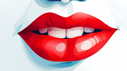 Schöne rote Lippen