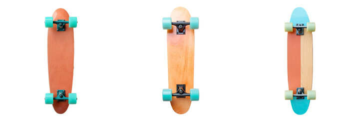 Picture of a vintage skateboard made of wood from the 1970s