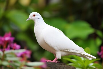 White dove garden. Generate Ai