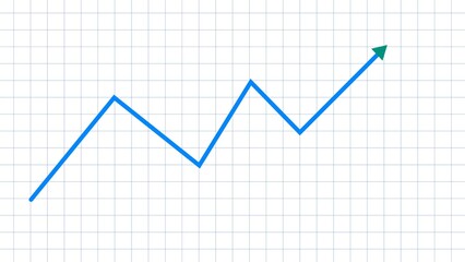 abstract business graph icon illustration background 4k 